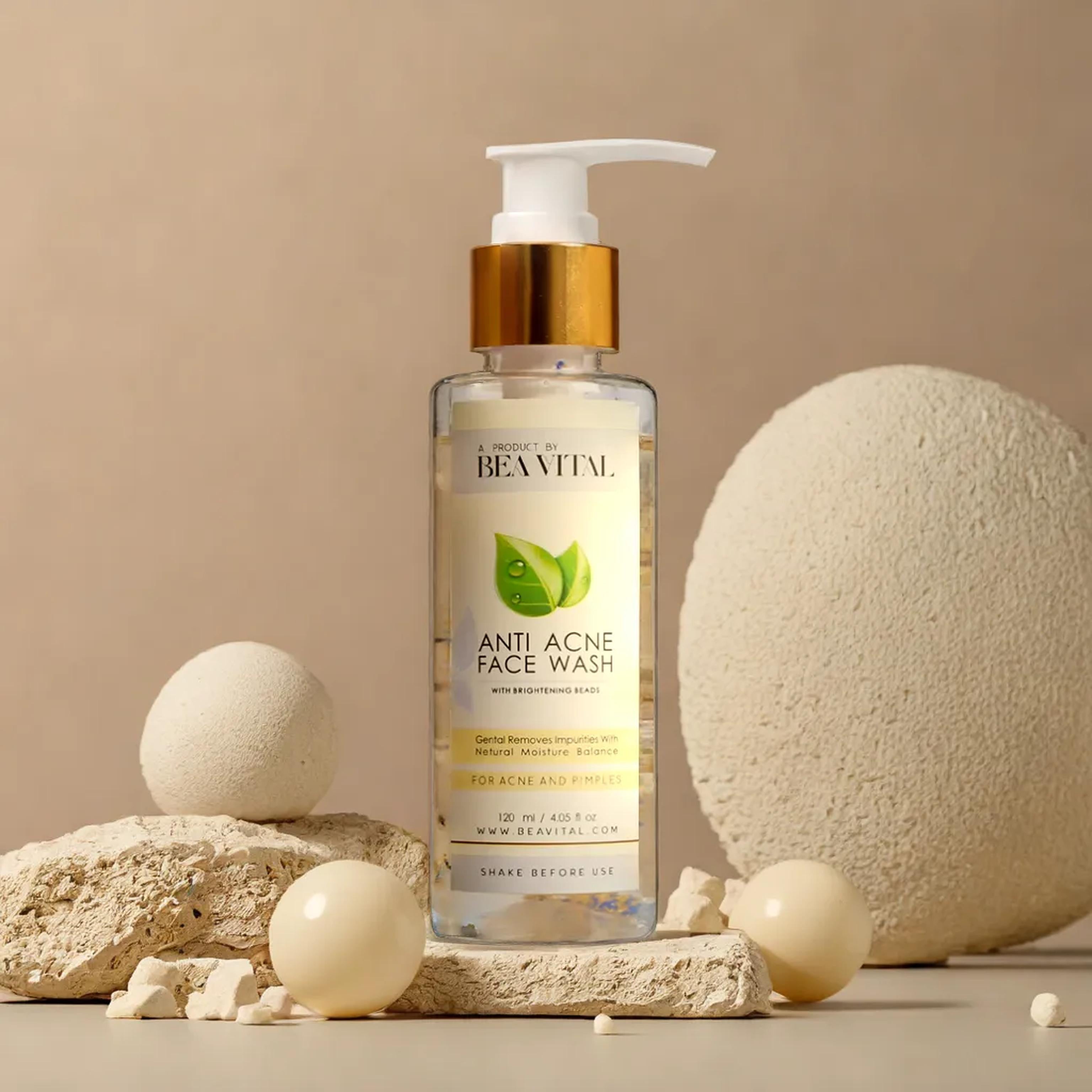 Anti Acne Face Wash with Brightening Beads | Clear & Glowing Skin