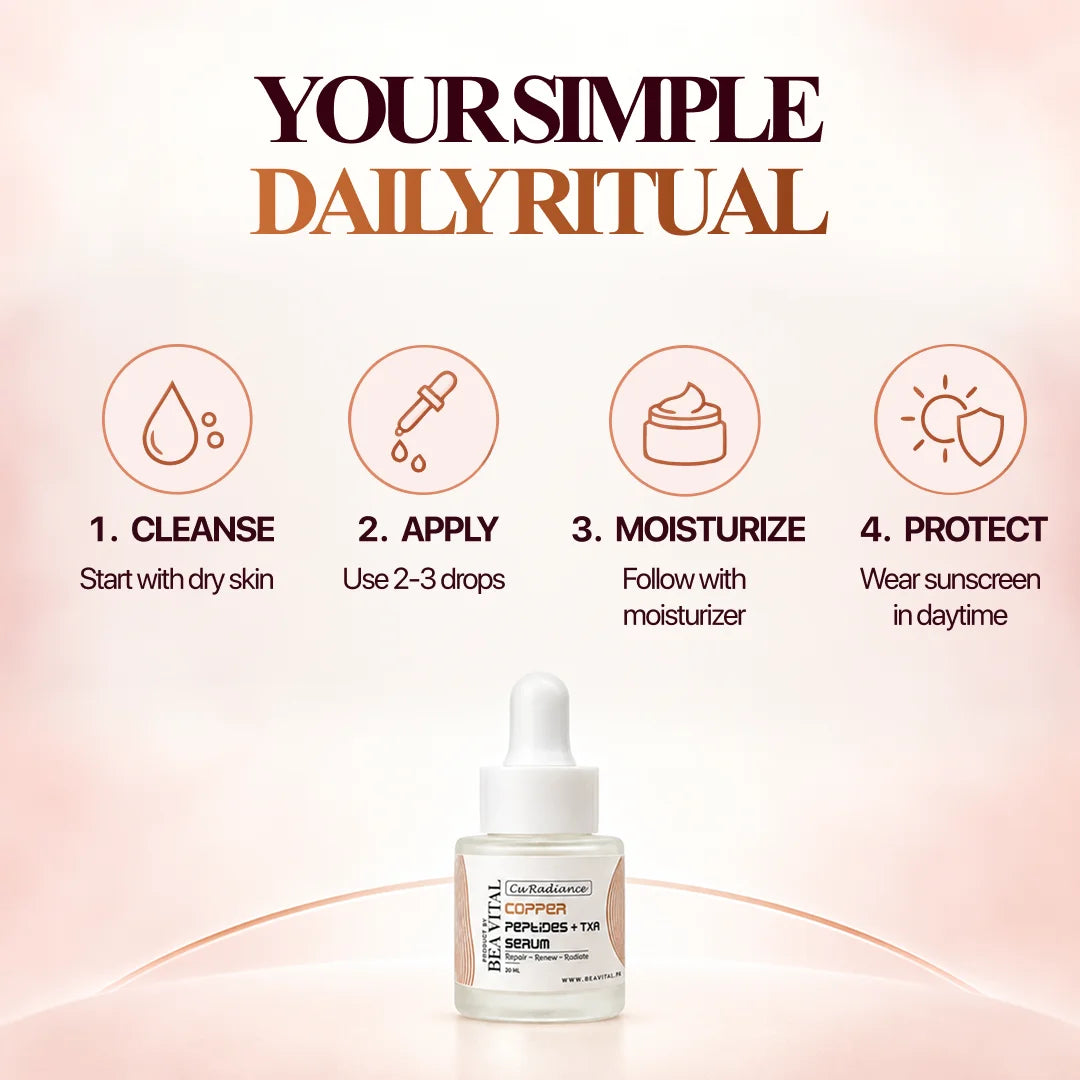 BeaVital Copper Peptides + TXA Serum