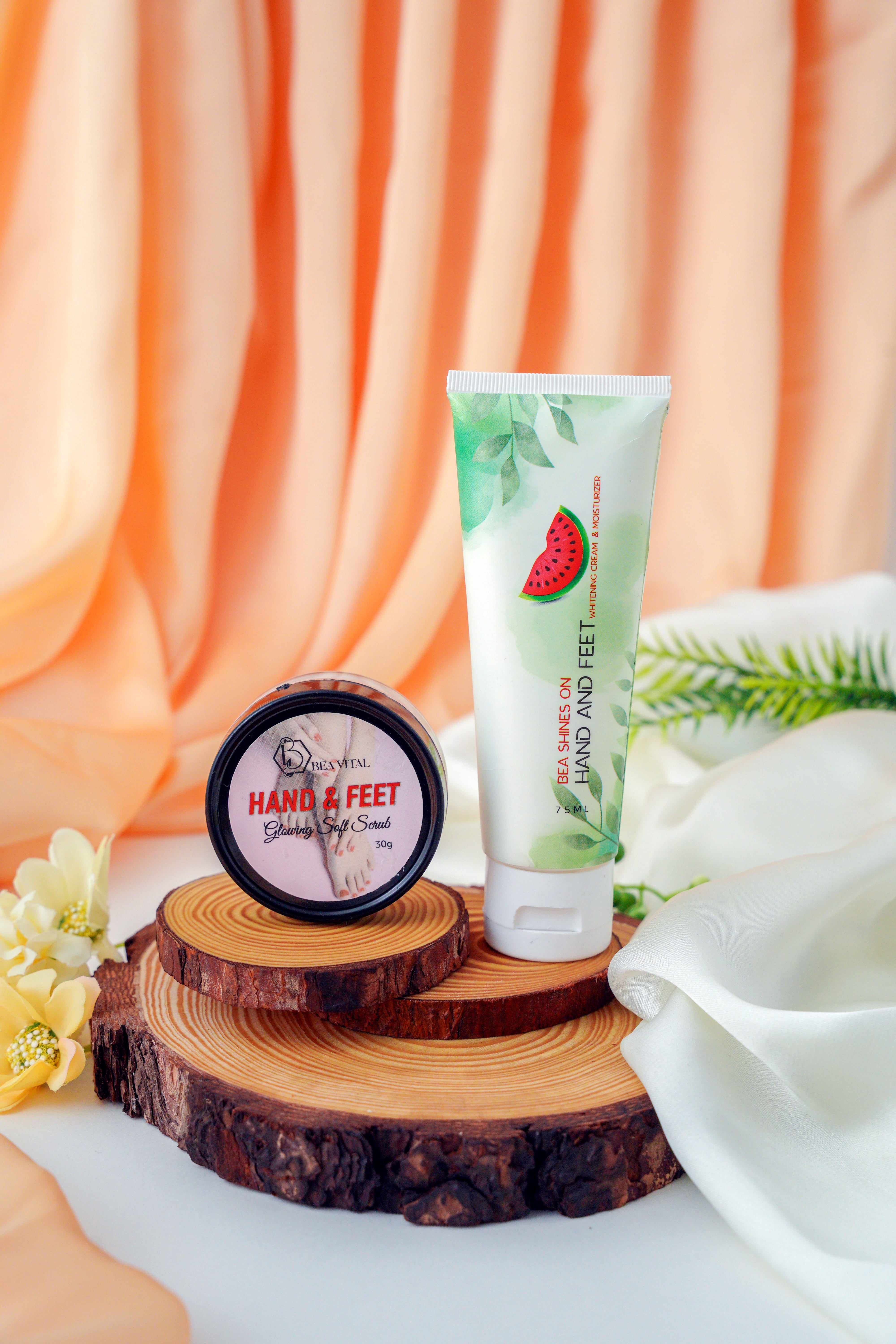 Hand & Feet Combo Deal | Scrub & Moisturizing Cream Set