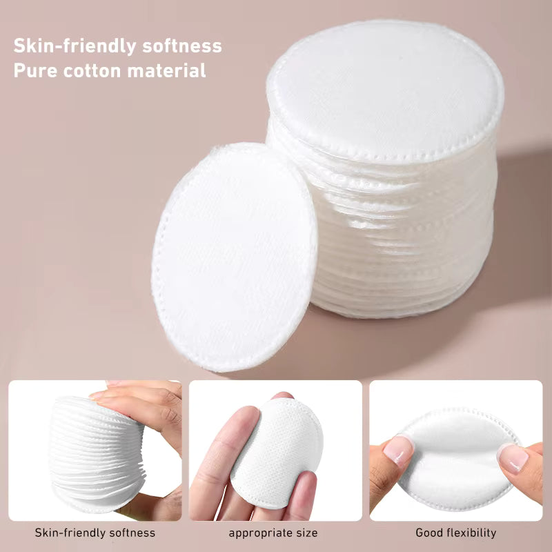 Disposable Cotton Pads | Makeup Removal & Toner Application