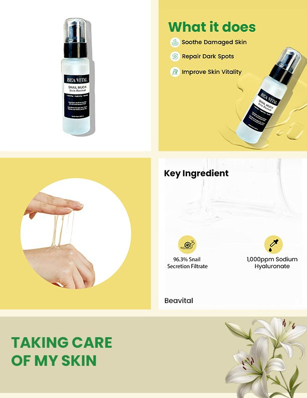 Advanced Snail Mucin Skin Revival 96% | Hydration & Skin Renewal