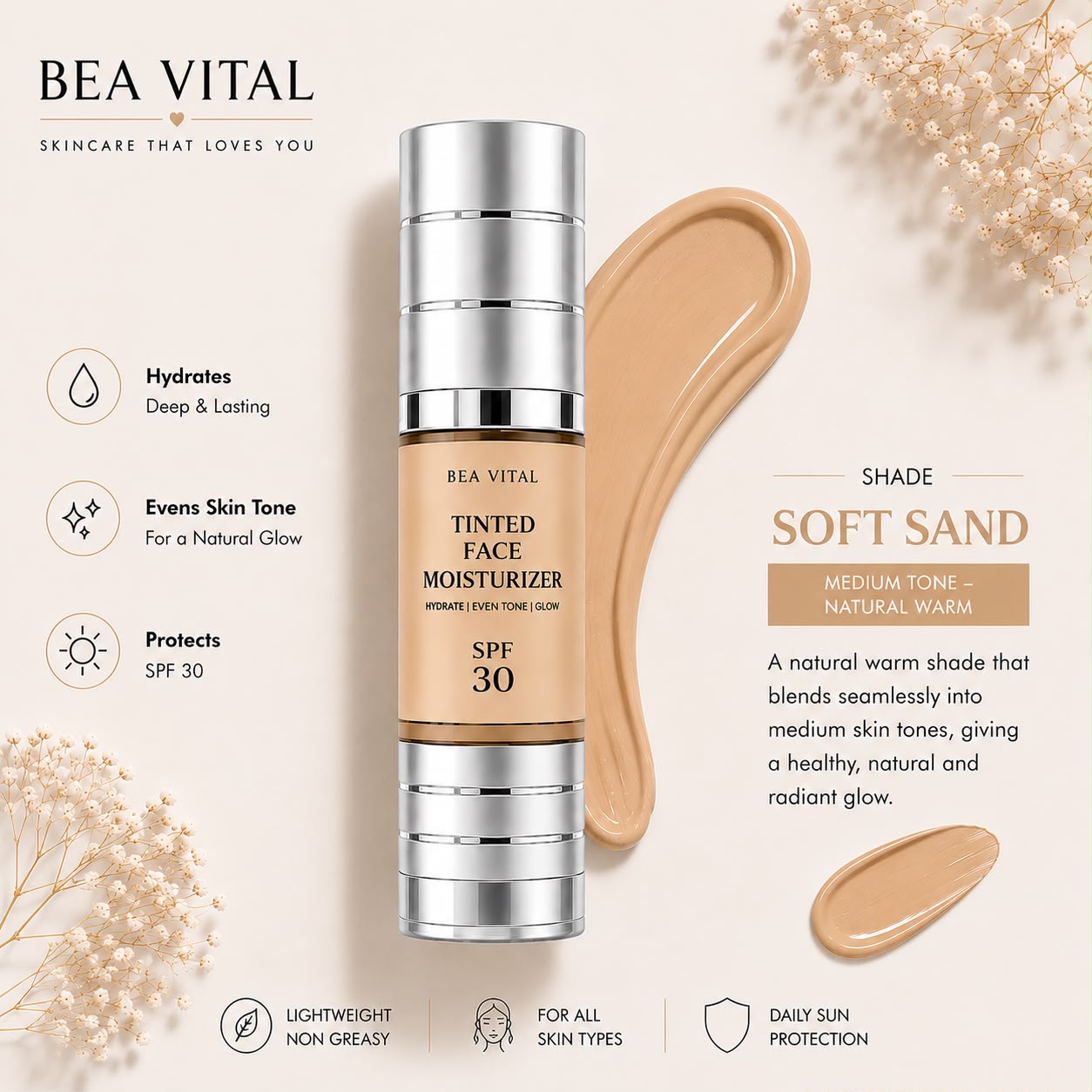 Tinted Face Moisturizer | Hydration & Natural Coverage